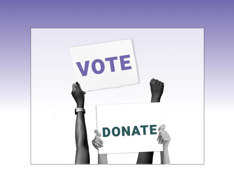 Vote Donate Image no Splatter