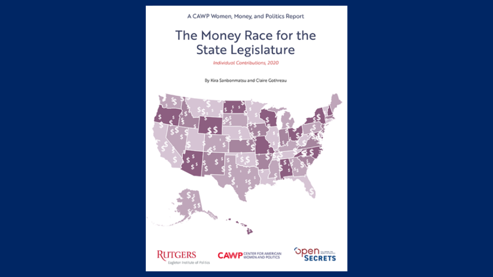 book cover for The Money Race for the State Legislature