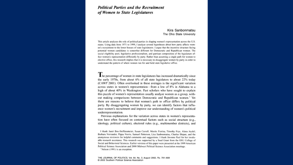 first page of article