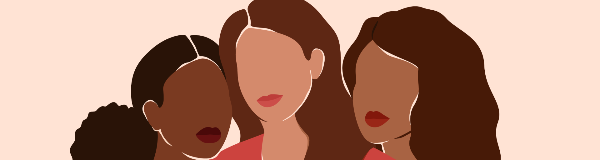 Three diverse women.