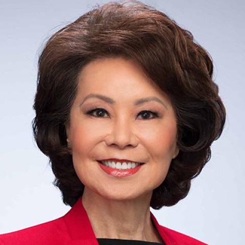 Elaine Chao smiling at the camera