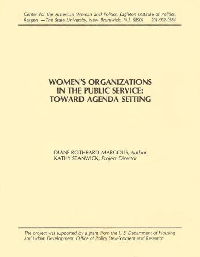 Women's Organizations in the Public Service report cover, black text on cream background