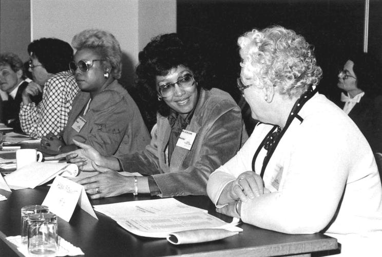 Participants at the 1985 Women in Legislative Leadership meeting.