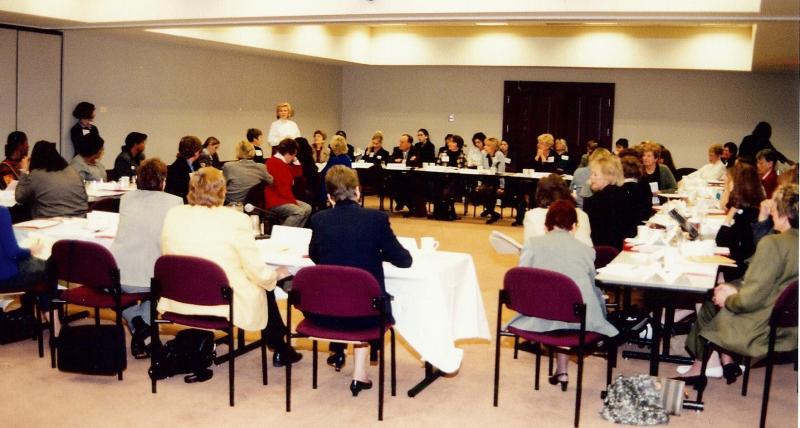 Participants at the 1999 conference on term limits.