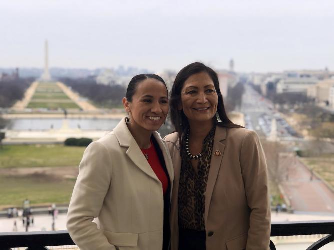 Sharice Davids (D-KS) and Deb Haaland (D-NM)