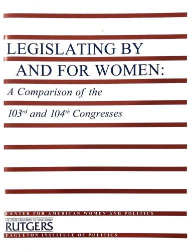 Legislating For and By Women