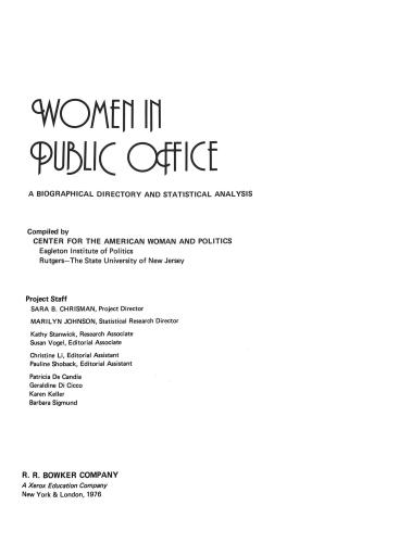 Women in Public Office