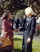 Joanne Rajoppi with Coretta Scott King