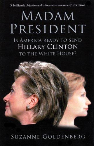 Book cover, bkack background with side profiles of Hilary Clinton one looking left  and one looking right