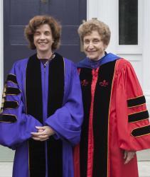 Ruth with daughter Maud S. Mandel at her induction