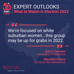 We’re focused on white suburban women...this group may be up for grabs in 2022.