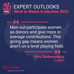 Men out-participate women as donors and give more in average contributions. This giving gap means women aren’t on a level playing field.