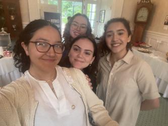 Ally Garcia with NEWL 2025 students