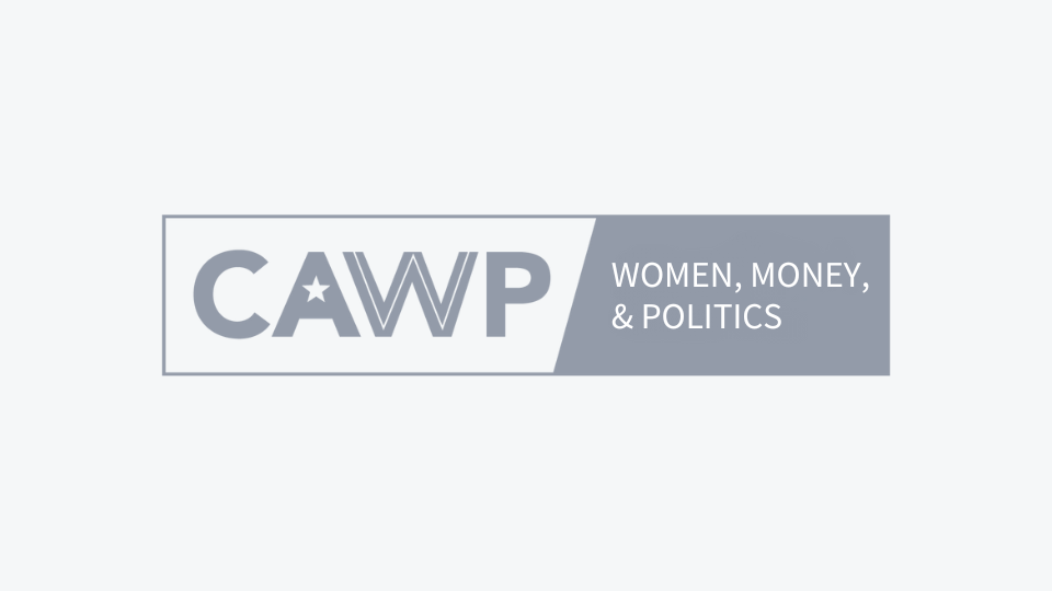 CAWP women money and politics banner